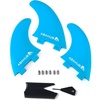 image:imageAbahub Surfboard Thruster Fins Set Compatible with FCS Style Fin BoxBlue with screws and key
