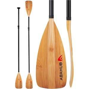 image:imageAbahub 34Piece Adjustable SUP Paddle Lightweight Aluminum Alloy Shaft4 pcsBamboo Print