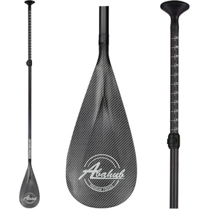 image:imageAbahub 3Piece Carbon Fiber SUP PaddleAdjustable 6786 Lightweight with BagCarbon Gray