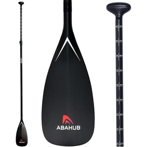image:imageAbahub 3Piece Carbon Fiber SUP PaddleAdjustable 6786 Lightweight with Bagfull carbon black