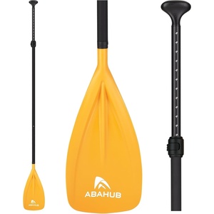 image:imageAbahub 3Piece Stand Up PaddleAdjustable 6884 Lightweight Aluminum PU CoatedYellow