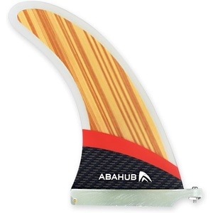 image:imageAbahub 910 Paddleboard Fin with 1 Screw Replacement Single Center Fins10 Teak Standard Fin Fiberglass