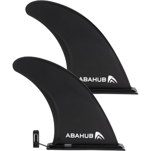 image:imageAbahub 910 Paddleboard Fin with 1 Screw Replacement Single Center Fins9 Black Slidein Fin 2Pack