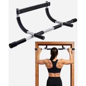 image:imageAbahub Home Pull Up Bar  Doorway Mount for Apartments  265lb HeavyDuty Strength Trainer  MultiGrip Space Saver