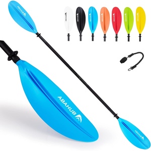 image:imageAbahub Kayak Paddle with Free Leash 220240cm Kayaking Oarsblue