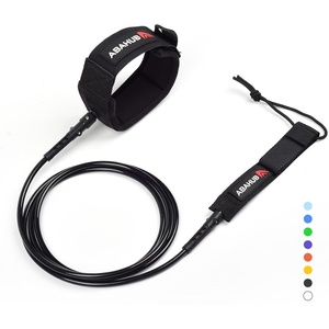 image:imageAbahub Surfboard Leash 678910 ft Straight Legrope Strap for BoardsBlack