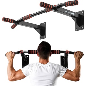 image:imageAbahub Wall Mounted Pull Up Bar440lbs MultiGrip ChinUp Bar for Home GymBlack