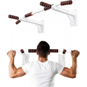 image:imageAbahub Wall Mounted Pull Up Bar440lbs MultiGrip ChinUp Bar for Home GymWhite