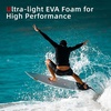 image:imageAbahub 3Piece EVA Surfboard Traction Pad Deck Pad with Kicker for Boards5 pcsblack