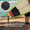 image:imageAbahub 3Piece EVA Surfboard Traction Pad Deck Pad with Kicker for BoardsWine
