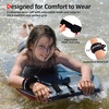 image:imageAbahub 4 ft Bodyboard LeashCoiled Wrist Surf Body Board Leashes with PlugBlack
