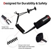 image:imageAbahub 4 ft Bodyboard LeashCoiled Wrist Surf Body Board Leashes with PlugBlack