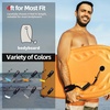 image:imageAbahub 4 ft Bodyboard LeashCoiled Wrist Surf Body Board Leashes with PlugBlack
