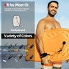 image:imageAbahub 4 ft Bodyboard LeashCoiled Wrist Surf Body Board Leashes with PlugOrange