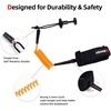 image:imageAbahub 4 ft Bodyboard LeashCoiled Wrist Surf Body Board Leashes with PlugOrange