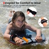 image:imageAbahub 4 ft Bodyboard LeashCoiled Wrist Surf Body Board Leashes with PlugOrange