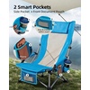 image:imageAbahub Beach Chair LowHigh Back Lightweight Portable Outdoor Camping ChairBlue