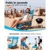 image:imageAbahub Beach Chair LowHigh Back Lightweight Portable Outdoor Camping ChairBlue