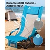 image:imageAbahub Beach Chair LowHigh Back Lightweight Portable Outdoor Camping ChairBlue
