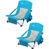 image:imageAbahub Beach Chair LowHigh Back Lightweight Portable Outdoor Camping ChairBlue
