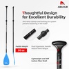 image:imageAbahub Carbon Fiber SUP Paddle 3PieceAdjustable 6786 with Carry BagBlueSUP Paddle