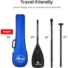 image:imageAbahub Carbon Fiber SUP Paddle 3PieceAdjustable 6786 with Carry BagCarbon Diagonal Print