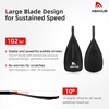 image:imageAbahub Carbon Fiber SUP Paddle 3PieceAdjustable 6786 with Carry BagCarbon Diagonal Print