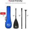 image:imageAbahub Carbon Fiber SUP Paddle 3PieceAdjustable 6786 with Carry BagCarbon Square Print