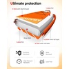 image:imageAbahub Inflatable SUP Wide 106 x 3134 iSUP Standup Paddleboard with Adjustable SUP Kayak Paddle for Yoga Paddle Board Kayaking Surf Canoe Fishing34 Bright Orange