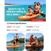 image:imageAbahub Inflatable SUP Wide 106 x 3134 iSUP Standup Paddleboard with Adjustable SUP Kayak Paddle for Yoga Paddle Board Kayaking Surf Canoe Fishing34 Bright Orange