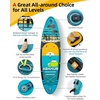 image:imageAbahub Inflatable SUP Wide 106 x 3134 iSUP Standup Paddleboard with Adjustable SUP Kayak Paddle for Yoga Paddle Board Kayaking Surf Canoe Fishing34 Dark Green