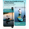 image:imageAbahub Inflatable SUP Wide 106 x 3134 iSUP Standup Paddleboard with Adjustable SUP Kayak Paddle for Yoga Paddle Board Kayaking Surf Canoe Fishing34 Dark Green