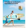 image:imageAbahub Inflatable SUP Wide 106 x 3134 iSUP Standup Paddleboard with Adjustable SUP Kayak Paddle for Yoga Paddle Board Kayaking Surf Canoe Fishing34 Wood