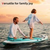 image:imageAbahub Inflatable SUP Wide 106 x 3134 iSUP Standup Paddleboard with Adjustable SUP Kayak Paddle for Yoga Paddle Board Kayaking Surf Canoe FishingGreen W31