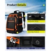 image:imageAbahub Ski Boot Bag 50L 1680D Nylon Waterresistant Padded for Ski BootsBlack