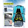 image:imageAbahub Ski Boot Bag 50L 1680D Nylon Waterresistant Padded for Ski BootsLight Blue
