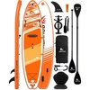 image:imageAbahub Inflatable SUP Wide 106 x 3134 iSUP Standup Paddleboard with Adjustable SUP Kayak Paddle for Yoga Paddle Board Kayaking Surf Canoe Fishing34 Bright Orange