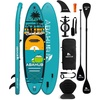 image:imageAbahub Inflatable SUP Wide 106 x 3134 iSUP Standup Paddleboard with Adjustable SUP Kayak Paddle for Yoga Paddle Board Kayaking Surf Canoe Fishing34 Dark Green