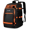 image:imageAbahub Ski Boot Bag 50L 1680D Nylon Waterresistant Padded for Ski BootsBlack