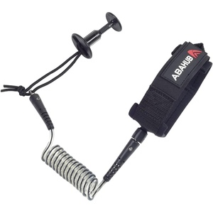 image:imageAbahub 4 ft Bodyboard LeashCoiled Wrist Surf Body Board Leashes with PlugClear Black Core