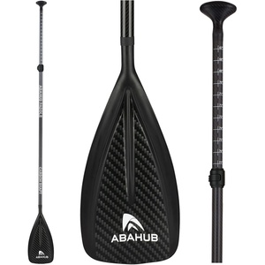 image:imageAbahub Carbon Fiber SUP Paddle 3PieceAdjustable 6786 with Carry BagCarbon Diagonal Print