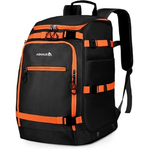image:imageAbahub Ski Boot Bag 50L 1680D Nylon Waterresistant Padded for Ski BootsBlack
