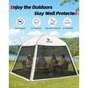 image:imageAbahub Portable Screen House Tent for 46 Person 98x98x67 ft Khaki