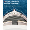 image:imageAbahub Diamond Pattern Boat Flooring with SelfAdhesiveDark Gray with Black Lines