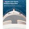 image:imageAbahub EVA Foam Boat Flooring Brushed Pattern Marine Decking SheetGray with Black Lines