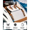image:imageAbahub SelfAdhesive Boat FlooringBrown With Black Lines