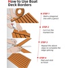 image:imageAbahub SelfAdhesive Boat FlooringBrown with Black LinesBorder
