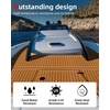 image:imageAbahub SelfAdhesive Boat FlooringBrown with White LinesBorder
