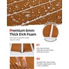 image:imageAbahub SelfAdhesive Boat FlooringBrown with White LinesBorder
