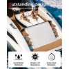 image:imageAbahub SelfAdhesive Boat FlooringCamel Brown with Black Seam Lines